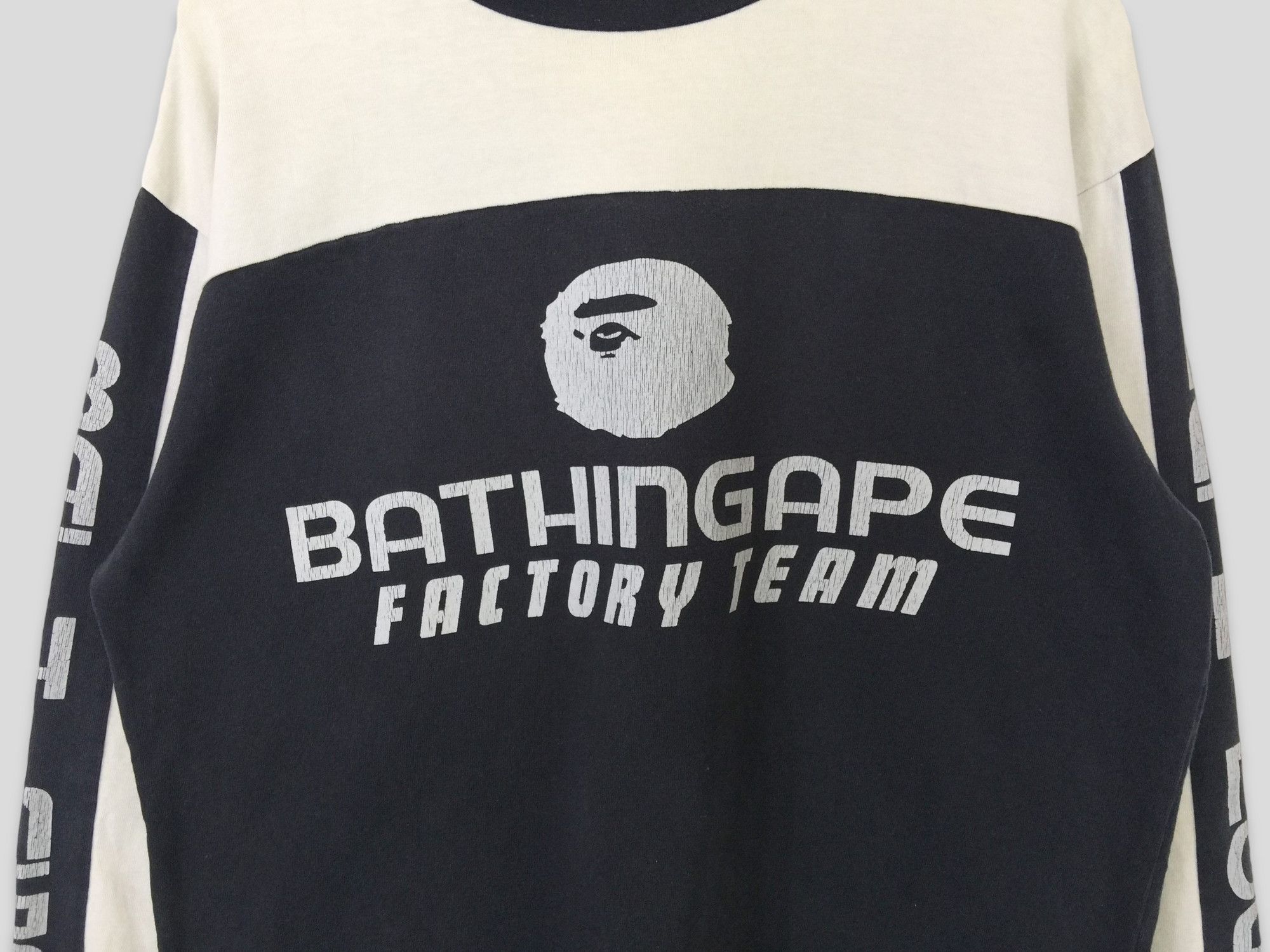 Bape Vintage Bathing ape bape factory team pullover crewneck Size US L / EU 52-54 / 3 - 4 Thumbnail