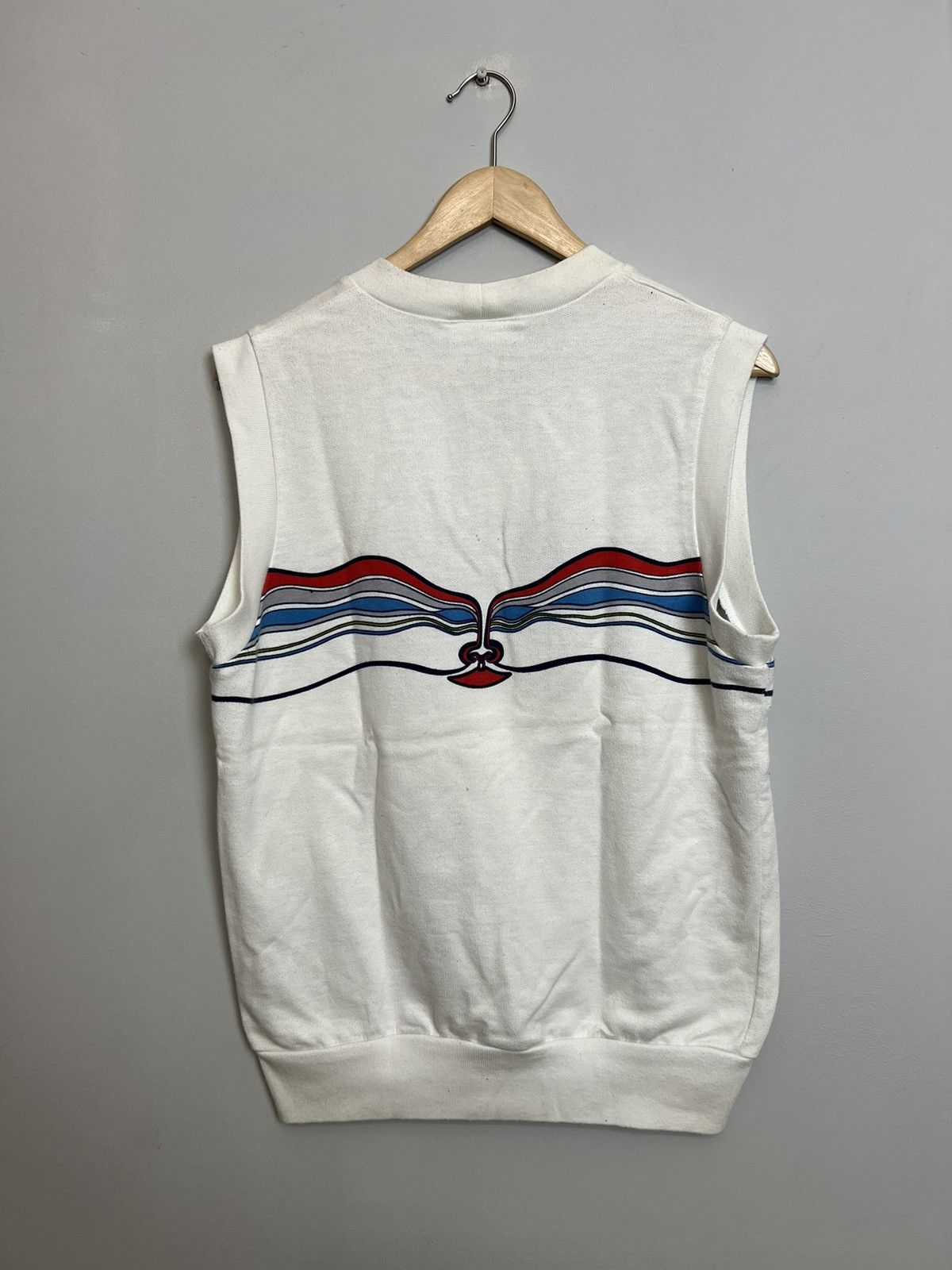 Adidas 80s Adidas Ivan Lendl Tennis Sweatshirt Vest Rare Hype Grail Size US S / EU 44-46 / 1 - 2 Thumbnail
