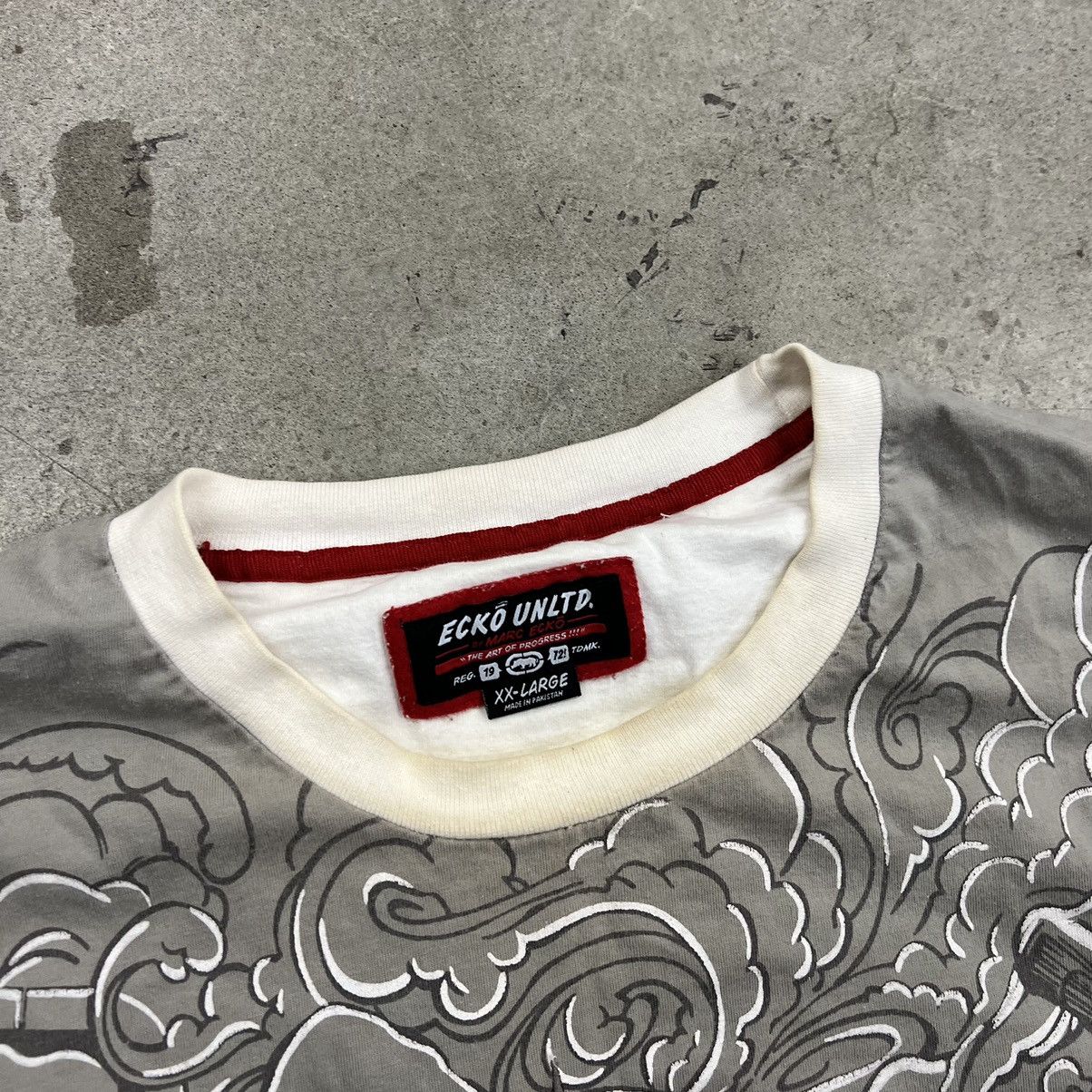 Ecko Unltd. × Vintage Ecko unltd vintage nyc skyline art of progress layered shirt Size US XXL / EU 58 / 5 - 4 Thumbnail