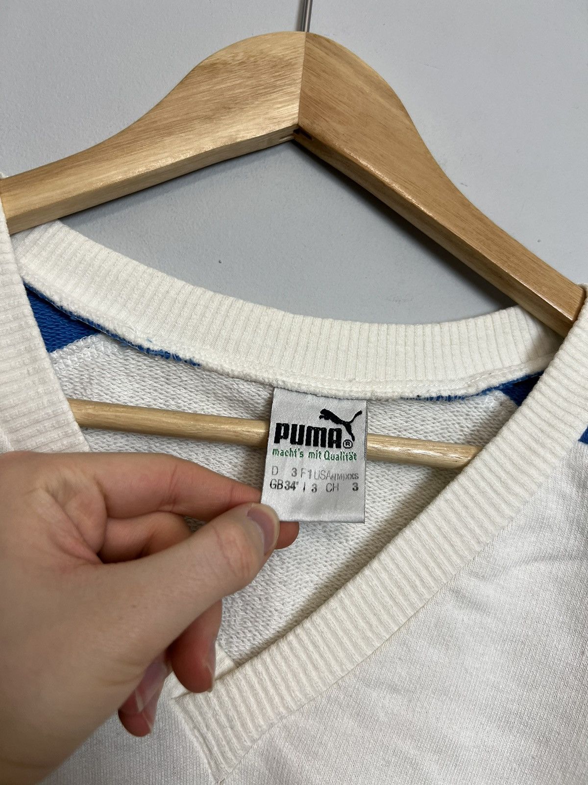 Adidas 80s Puma Boris Becker Tennis Sweatshirt Vest Rare Hype Grail Size US XS / EU 42 / 0 - 3 Thumbnail