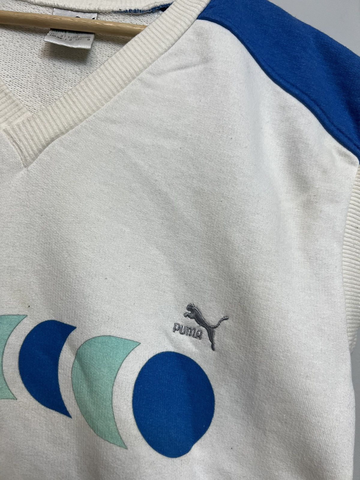 Adidas 80s Puma Boris Becker Tennis Sweatshirt Vest Rare Hype Grail Size US XS / EU 42 / 0 - 6 Thumbnail
