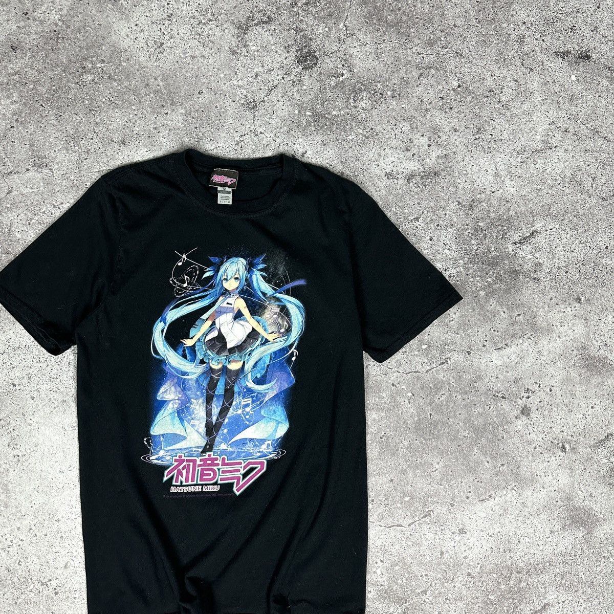 Anime Vintage 00s Hatsune Miku Vocaloid Software Promo tee Y2K Size US S / EU 44-46 / 1 - 2 Thumbnail