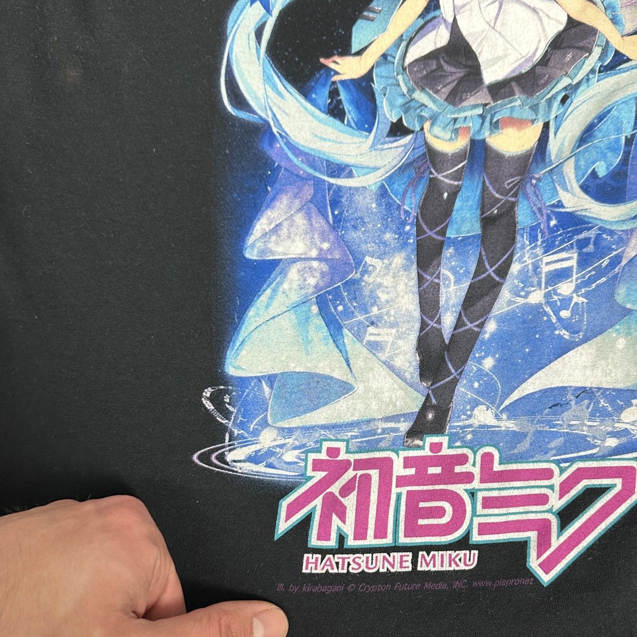 Anime Vintage 00s Hatsune Miku Vocaloid Software Promo tee Y2K Size S / US 4 / IT 40 - 5 Thumbnail