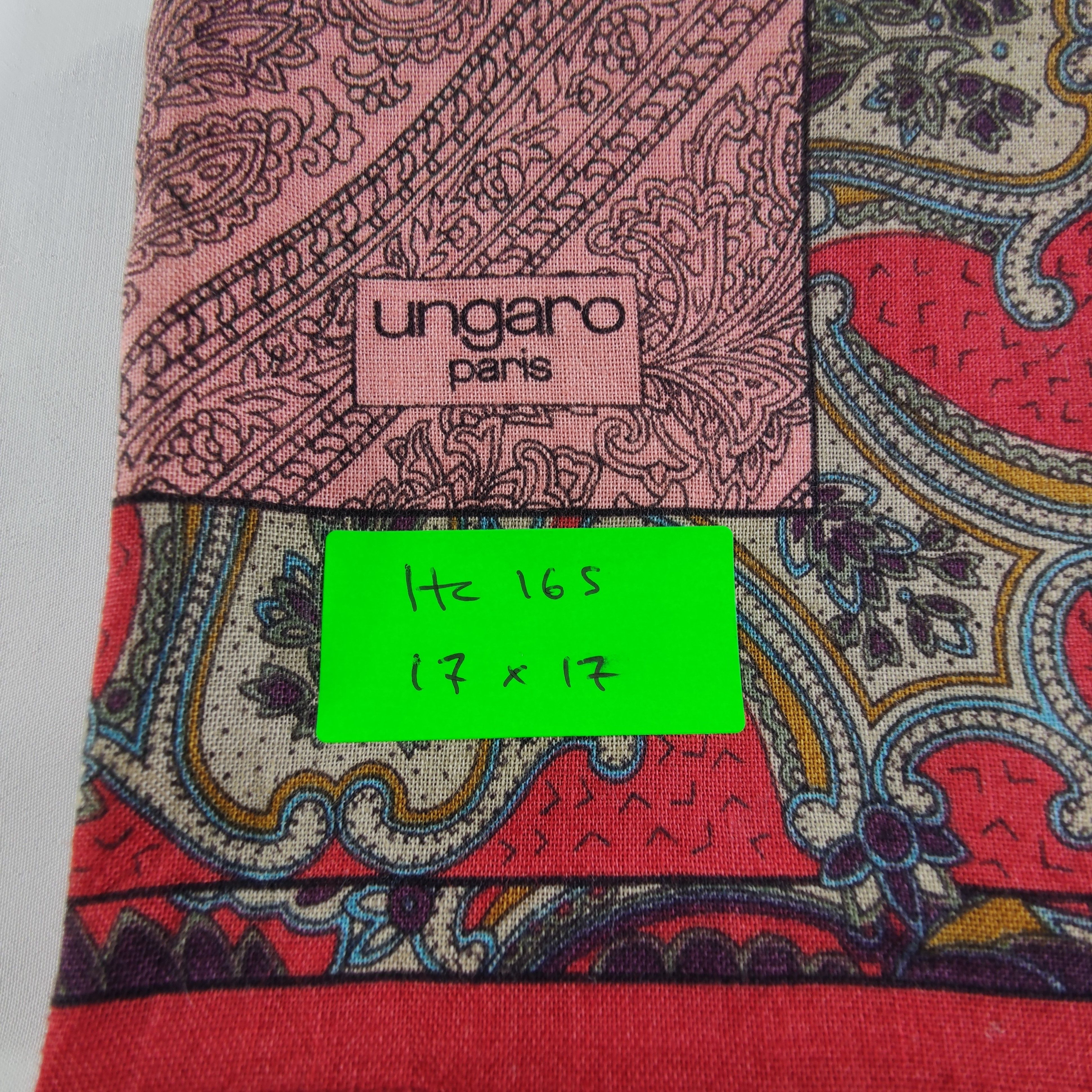 Ungaro Paris Emanuel Ungaro Handkerchief/Neckerchief/Bandana HC165 Size ONE SIZE - 5 Thumbnail