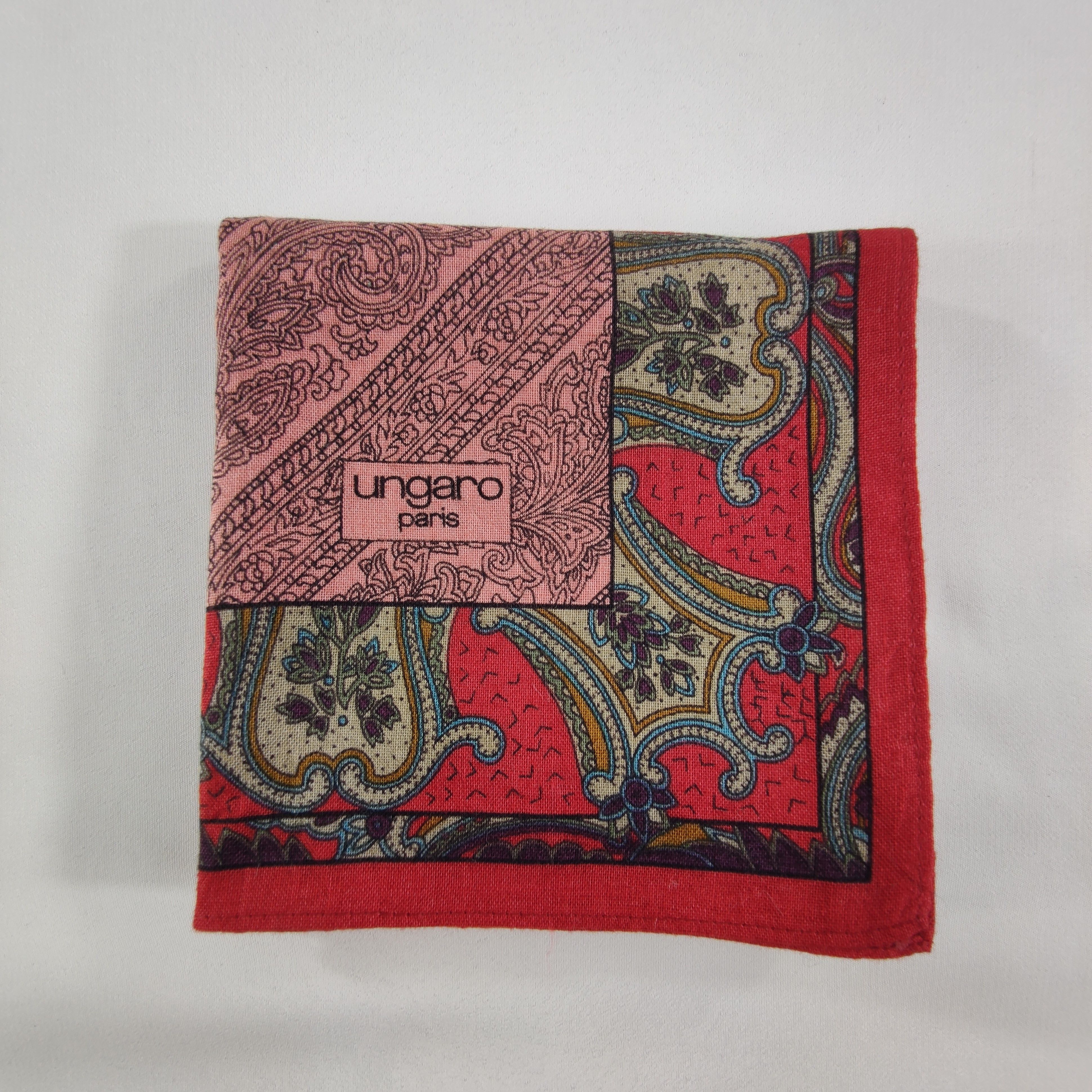 Ungaro Paris Emanuel Ungaro Handkerchief/Neckerchief/Bandana HC165 Size ONE SIZE - 4 Thumbnail