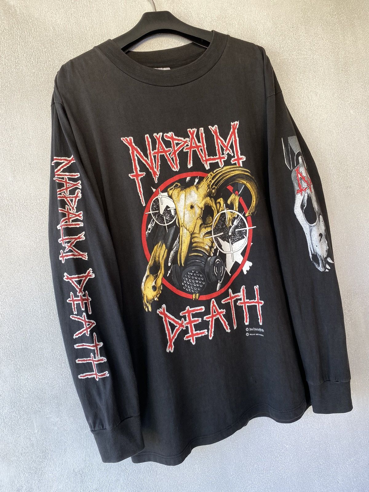 Band Tees × Rock Tees × Vintage Vintage 90s Napalm Death