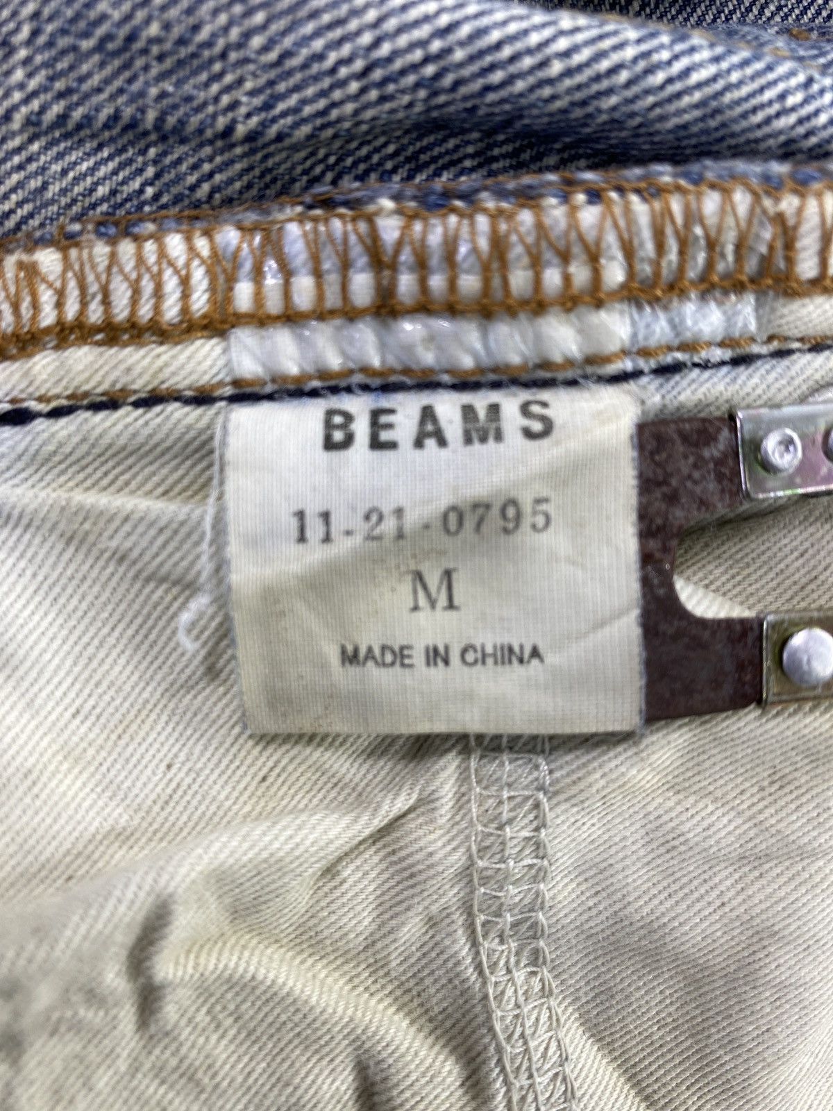 Beams Plus Beams Distress Blue Wash Jeans - J791 Size US 34 / EU 50 - 5 Thumbnail
