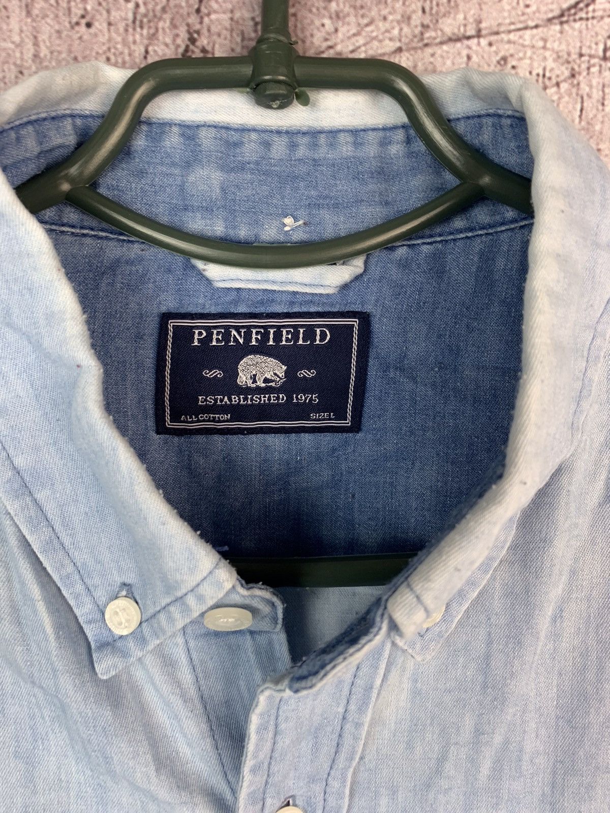 Penfield × Vintage Penfield Mens Denim Jeans Long Sleeve Shirt Size US L / EU 52-54 / 3 - 3 Thumbnail