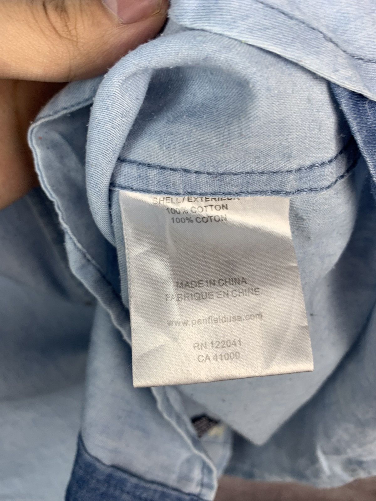 Penfield × Vintage Penfield Mens Denim Jeans Long Sleeve Shirt Size US L / EU 52-54 / 3 - 7 Thumbnail