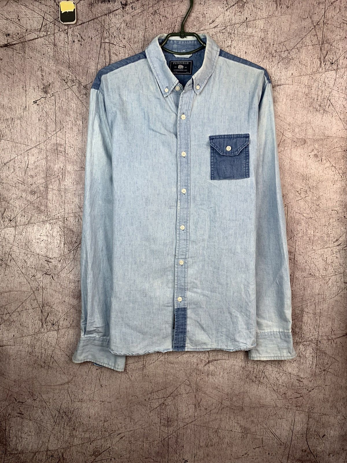 Penfield × Vintage Penfield Mens Denim Jeans Long Sleeve Shirt Size US L / EU 52-54 / 3 - 1 Thumbnail
