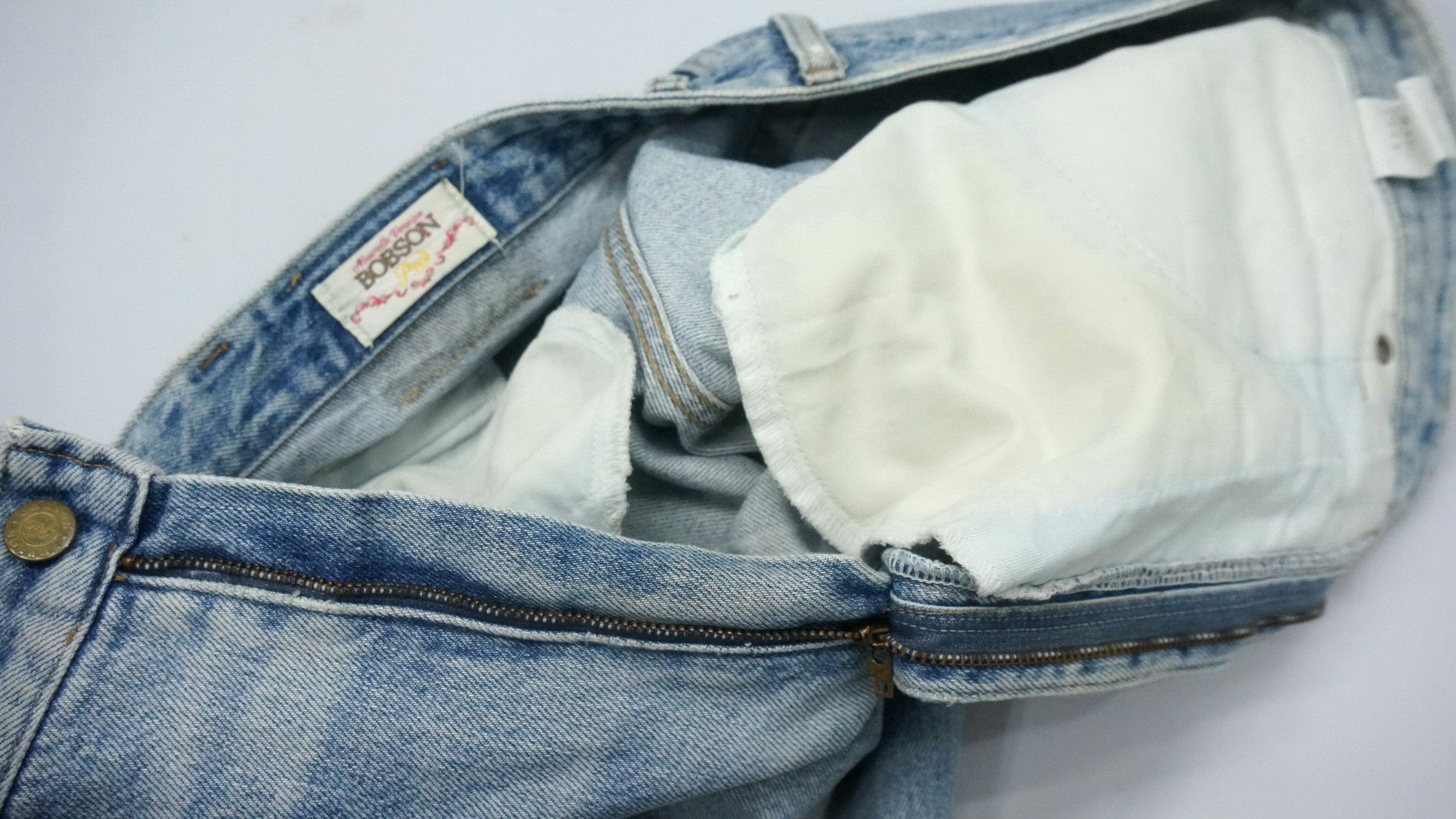 Japanese Brand Vintage Aging BOBSON Nouvelle Version Jeans Size US 34 / EU 50 - 17 Thumbnail