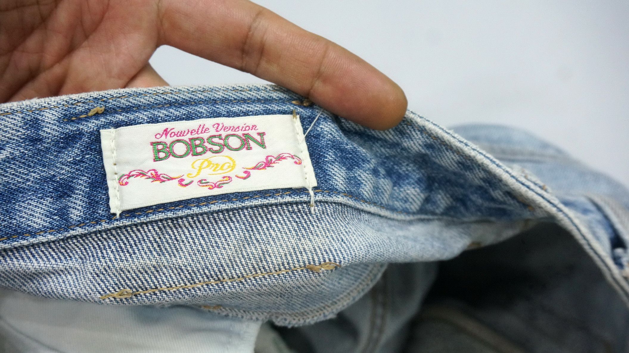 Japanese Brand Vintage Aging BOBSON Nouvelle Version Jeans Size US 34 / EU 50 - 20 Thumbnail