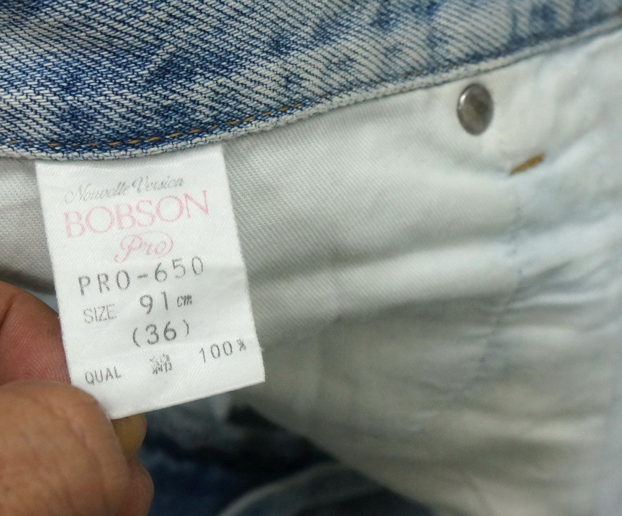 Japanese Brand Vintage Aging BOBSON Nouvelle Version Jeans Size US 34 / EU 50 - 18 Thumbnail