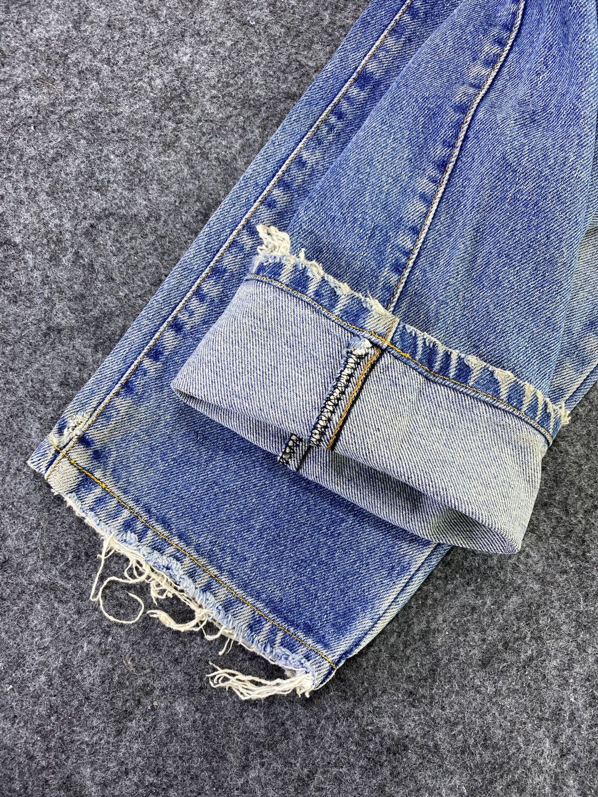 Edwin Edwin Made In Italy Distress Blue Wash Jeans - J792 Size US 28 / EU 44 - 7 Thumbnail