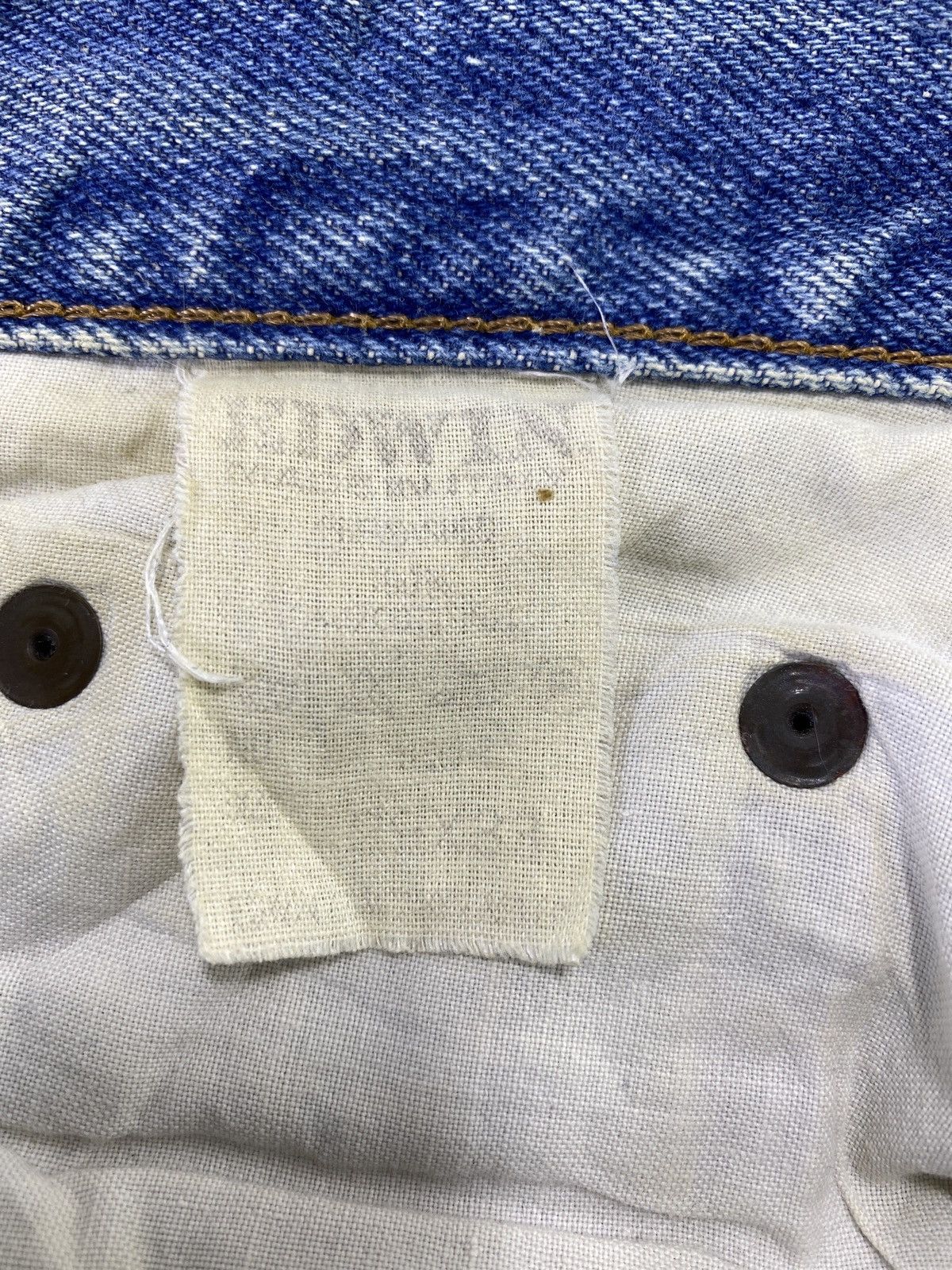 Edwin Edwin Made In Italy Distress Blue Wash Jeans - J792 Size US 28 / EU 44 - 5 Thumbnail