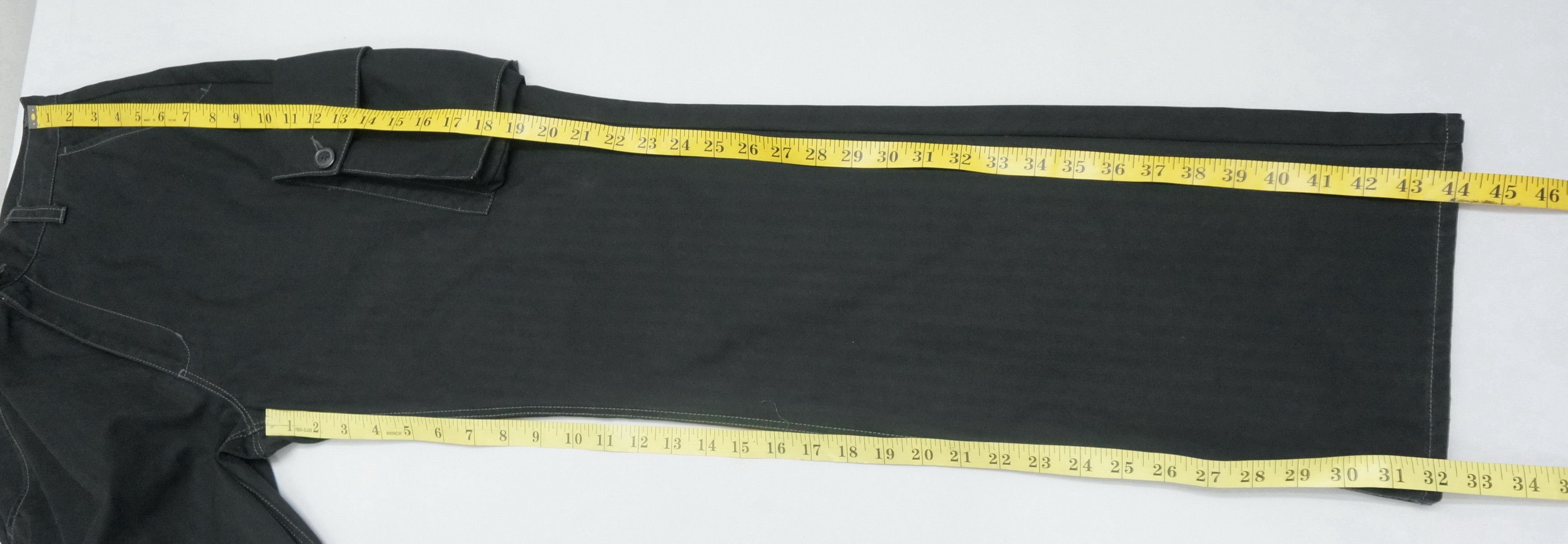 Japanese Brand Dope! ALLIX DESIGN TOKYO Striped Flared Worn Cargo Pants Size US 29 - 13 Thumbnail