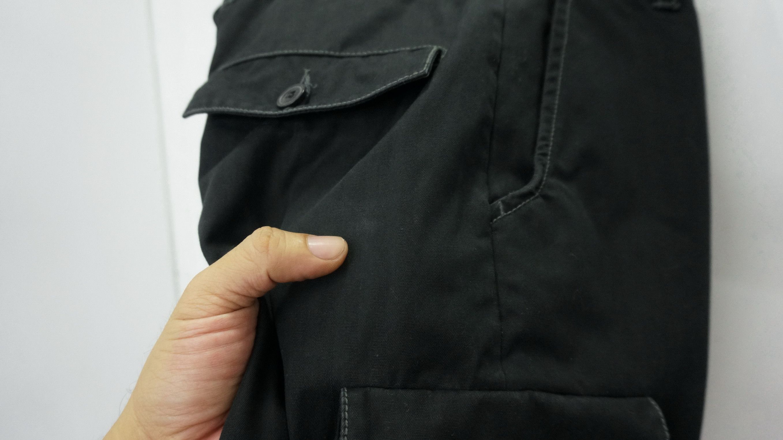 Japanese Brand Dope! ALLIX DESIGN TOKYO Striped Flared Worn Cargo Pants Size US 29 - 23 Thumbnail