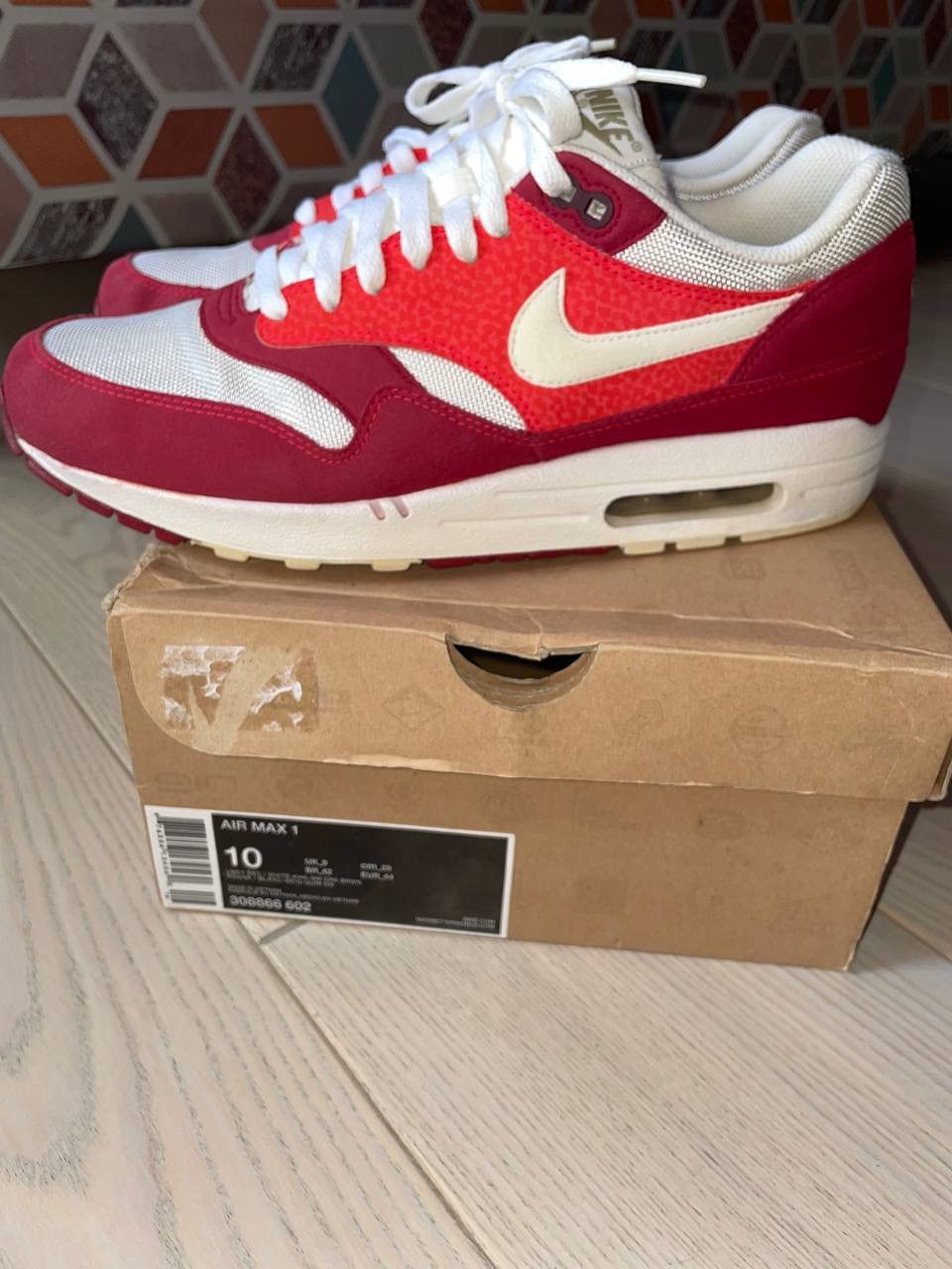 Nike × Patta × atmos Nike Air Max 1 Legacy Red Supreme Tn Parra ACG Fragment Bw Size US 10 / EU 43 - 2 Thumbnail