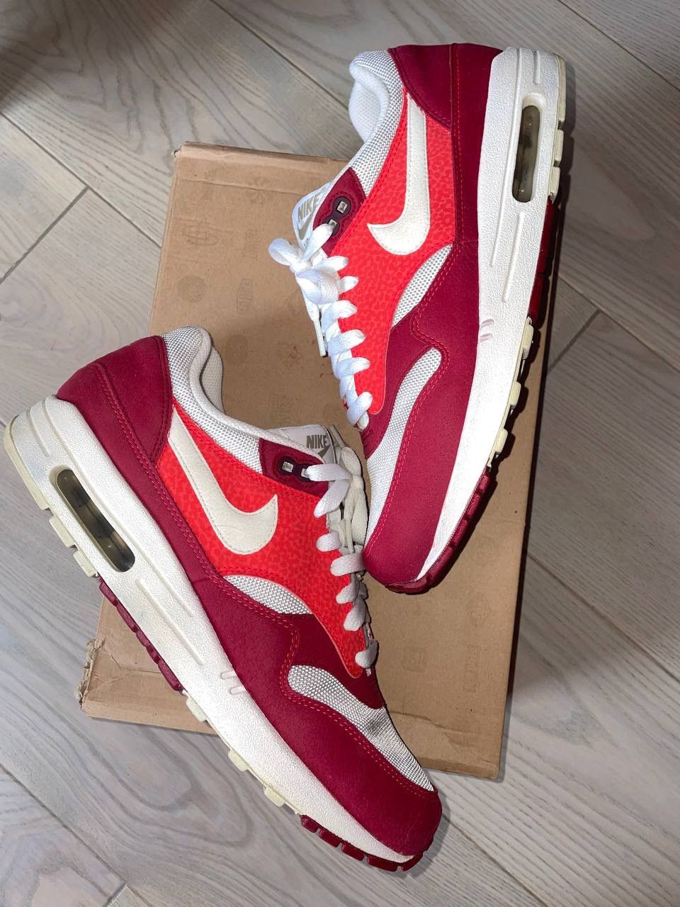 Nike × Patta × atmos Nike Air Max 1 Legacy Red Supreme Tn Parra ACG Fragment Bw Size US 10 / EU 43 - 10 Thumbnail