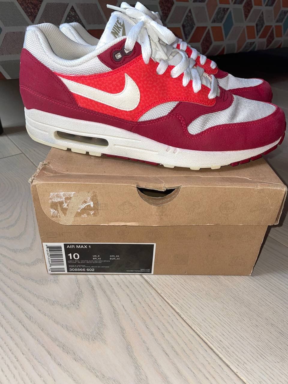 Nike × Patta × atmos Nike Air Max 1 Legacy Red Supreme Tn Parra ACG Fragment Bw Size US 10 / EU 43 - 13 Thumbnail