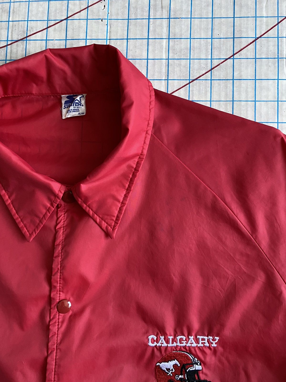 Starter × Vintage Vintage Starter Calgary Stampeders Coaches Jacket Red XL Size US XL / EU 56 / 4 - 5 Thumbnail