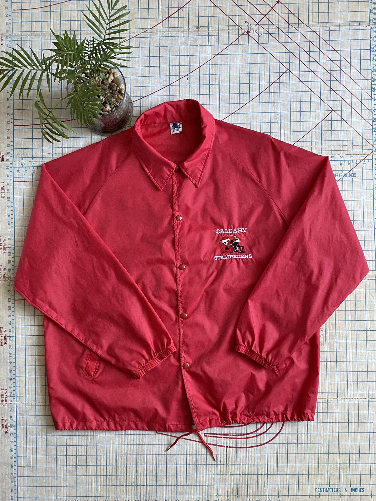 Starter × Vintage Vintage Starter Calgary Stampeders Coaches Jacket Red XL Size US XL / EU 56 / 4 - 2 Thumbnail