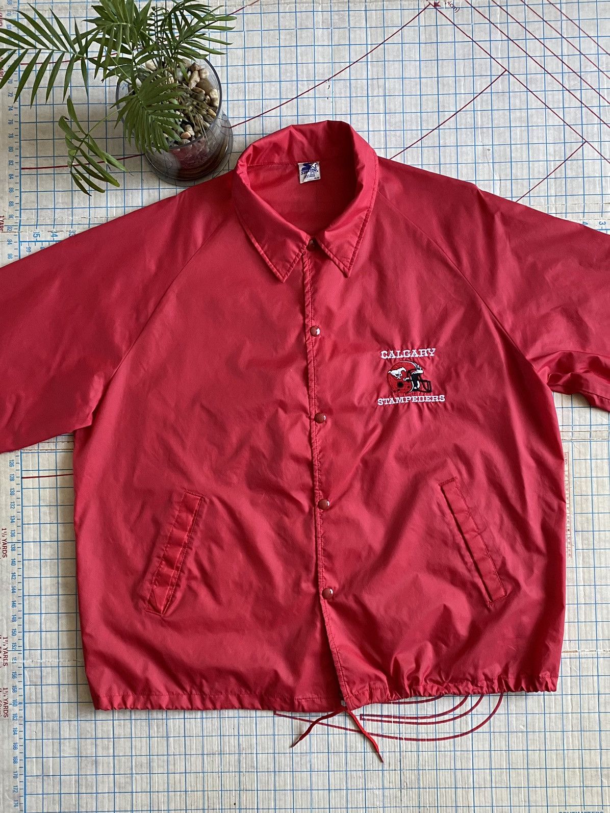 Starter × Vintage Vintage Starter Calgary Stampeders Coaches Jacket Red XL Size US XL / EU 56 / 4 - 6 Thumbnail