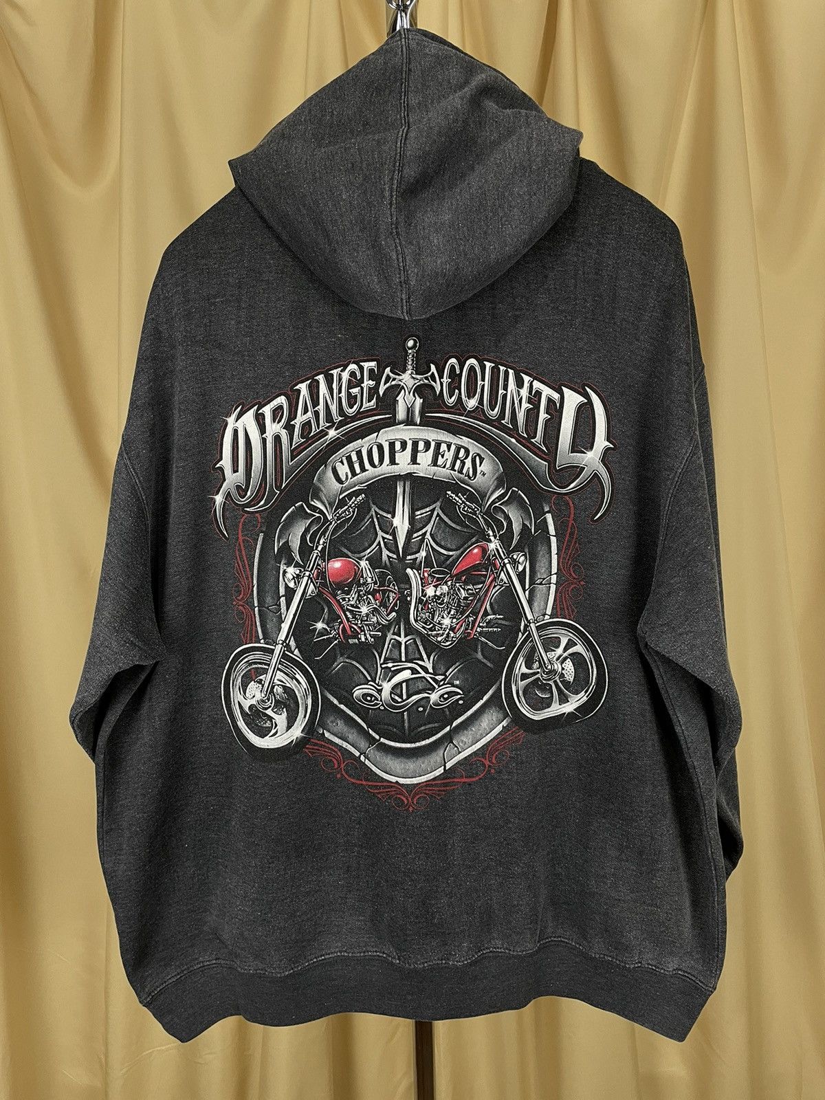 Vintage 💥Orange County Choppers hoodie big logo XL size Grailed