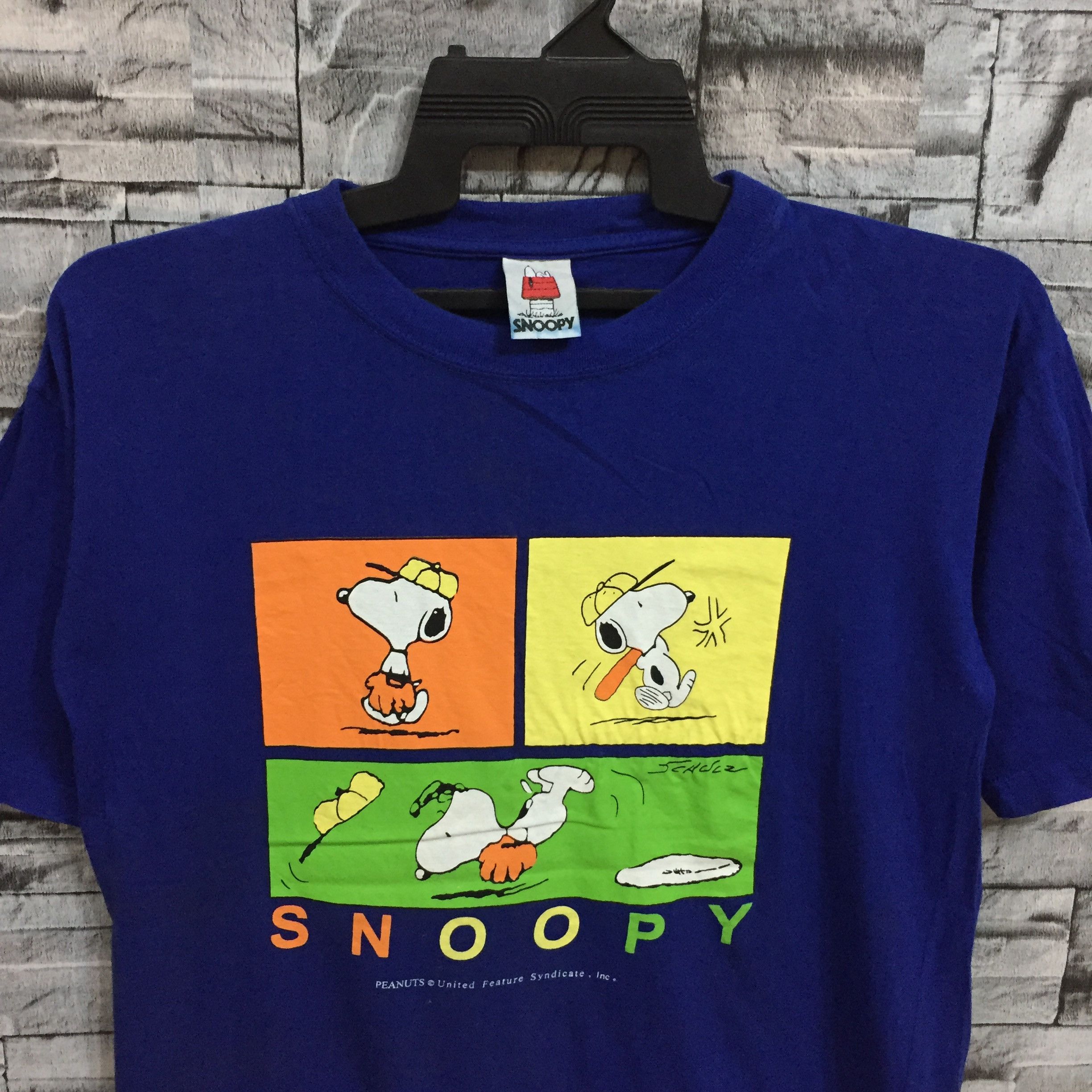 Peanuts Vintage Snoopy t shirt peanuts baseball t shirt fit L Size US L / EU 52-54 / 3 - 2 Thumbnail