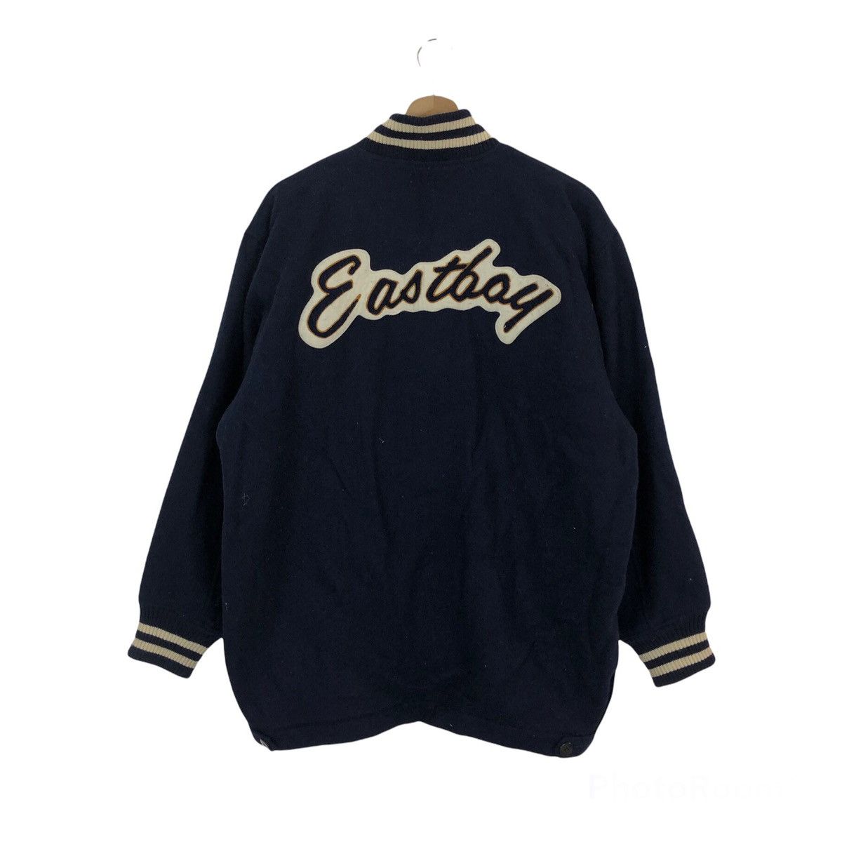 VINTAGE EAST BOY SPORTS VARSITY JACKET BIG LOGO