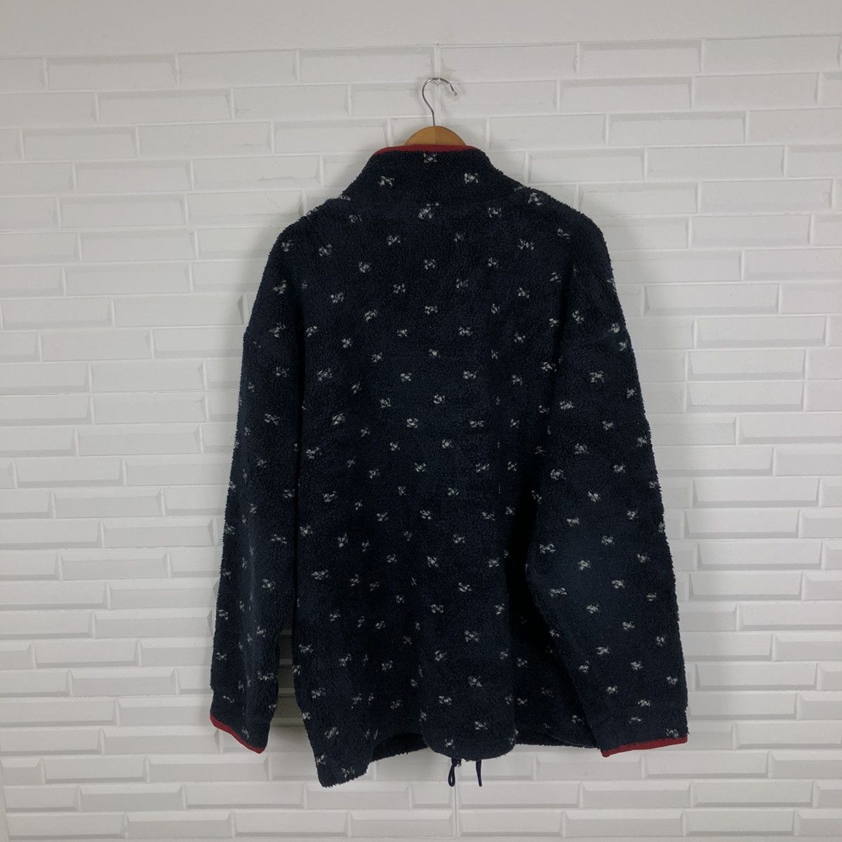 Japanese Brand BLUE DE CHINE PUTIT PRINTED FLEECE ZIPPER JACKET Size US L / EU 52-54 / 3 - 7 Thumbnail