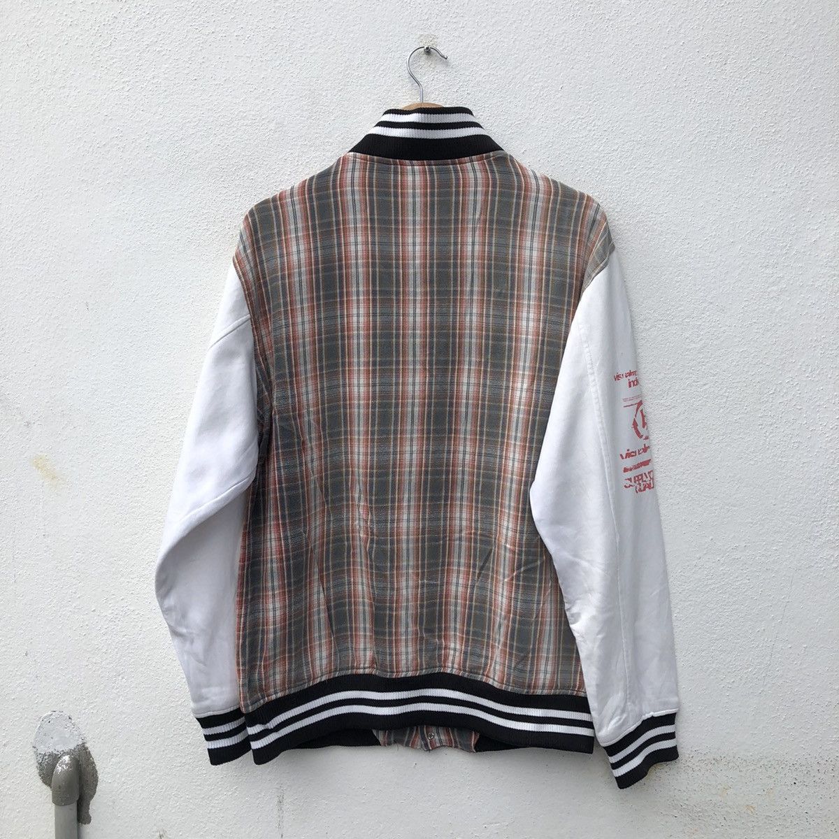 Japanese Brand VINTAGE VARSITY JACKET TARTAN DESIGN RARE STYLE Size US L / EU 52-54 / 3 - 9 Thumbnail