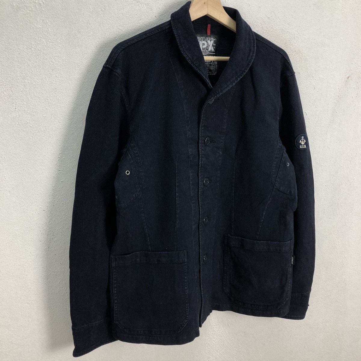 Avirex VINTAGE AVIREX NAVY MILITARY JACKET CHORE WORKERS Size US XL / EU 56 / 4 - 5 Thumbnail