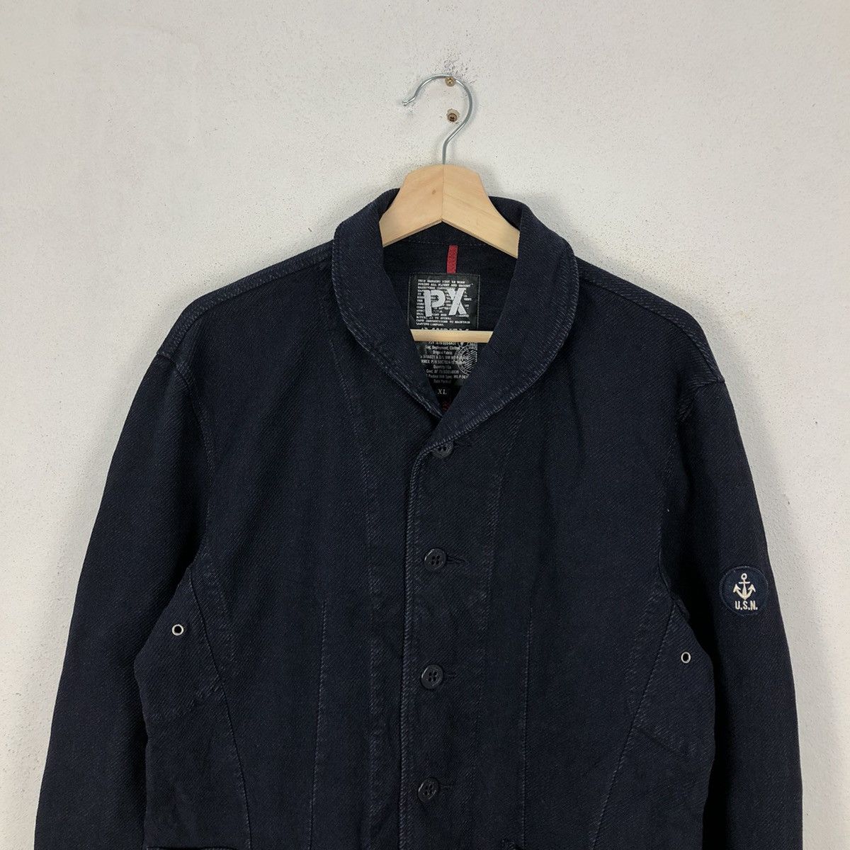 Avirex VINTAGE AVIREX NAVY MILITARY JACKET CHORE WORKERS Size US XL / EU 56 / 4 - 3 Thumbnail