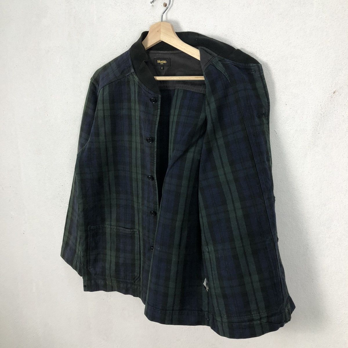Japanese Brand RARE BLUELAB SHIPS TARTAN DESIGN HIKORY CHORE JACKET Size US M / EU 48-50 / 2 - 11 Thumbnail