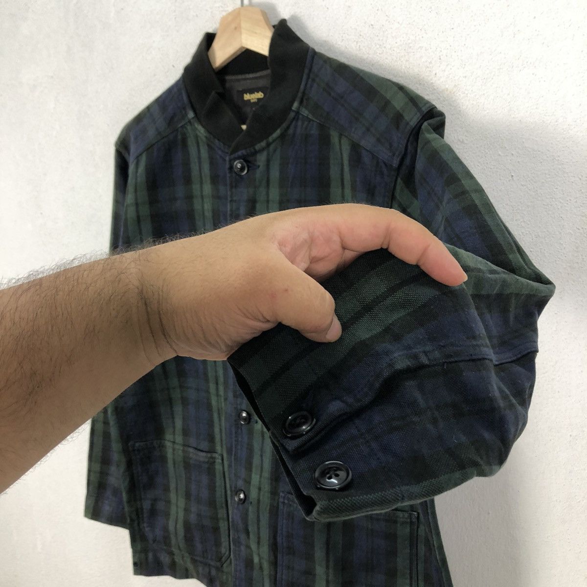Japanese Brand RARE BLUELAB SHIPS TARTAN DESIGN HIKORY CHORE JACKET Size US M / EU 48-50 / 2 - 7 Thumbnail