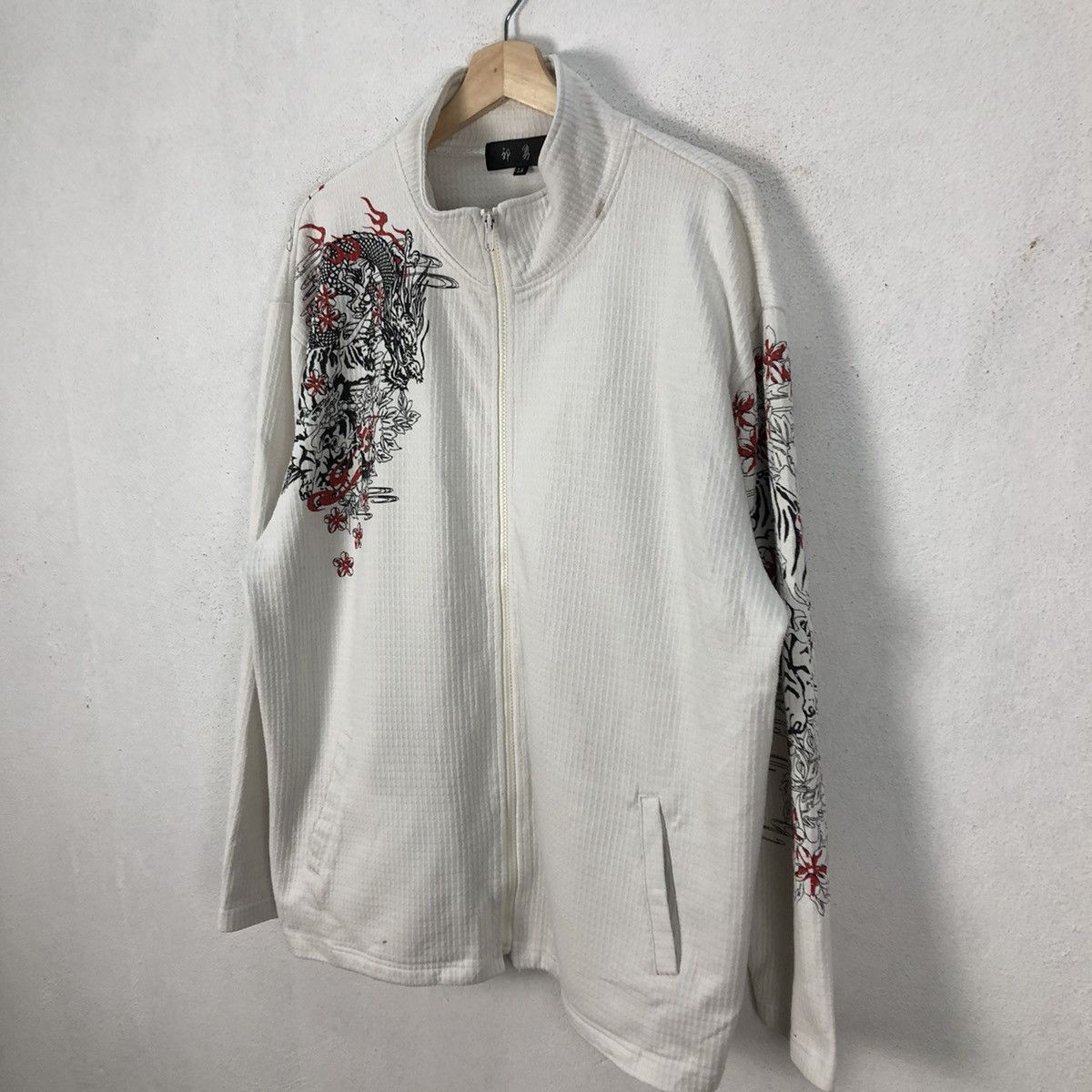 Japanese Brand VINTAGE SUKAJAN DESIGN DRAGON ZIPPER JACKET JAPAN Size US L / EU 52-54 / 3 - 2 Thumbnail