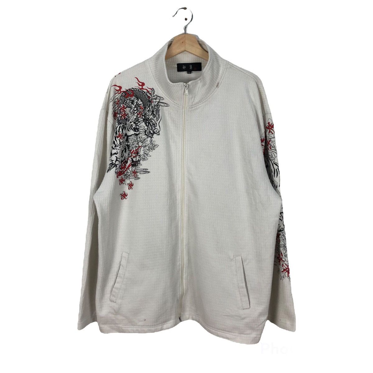 Japanese Brand VINTAGE SUKAJAN DESIGN DRAGON ZIPPER JACKET JAPAN Size US L / EU 52-54 / 3 - 1 Thumbnail