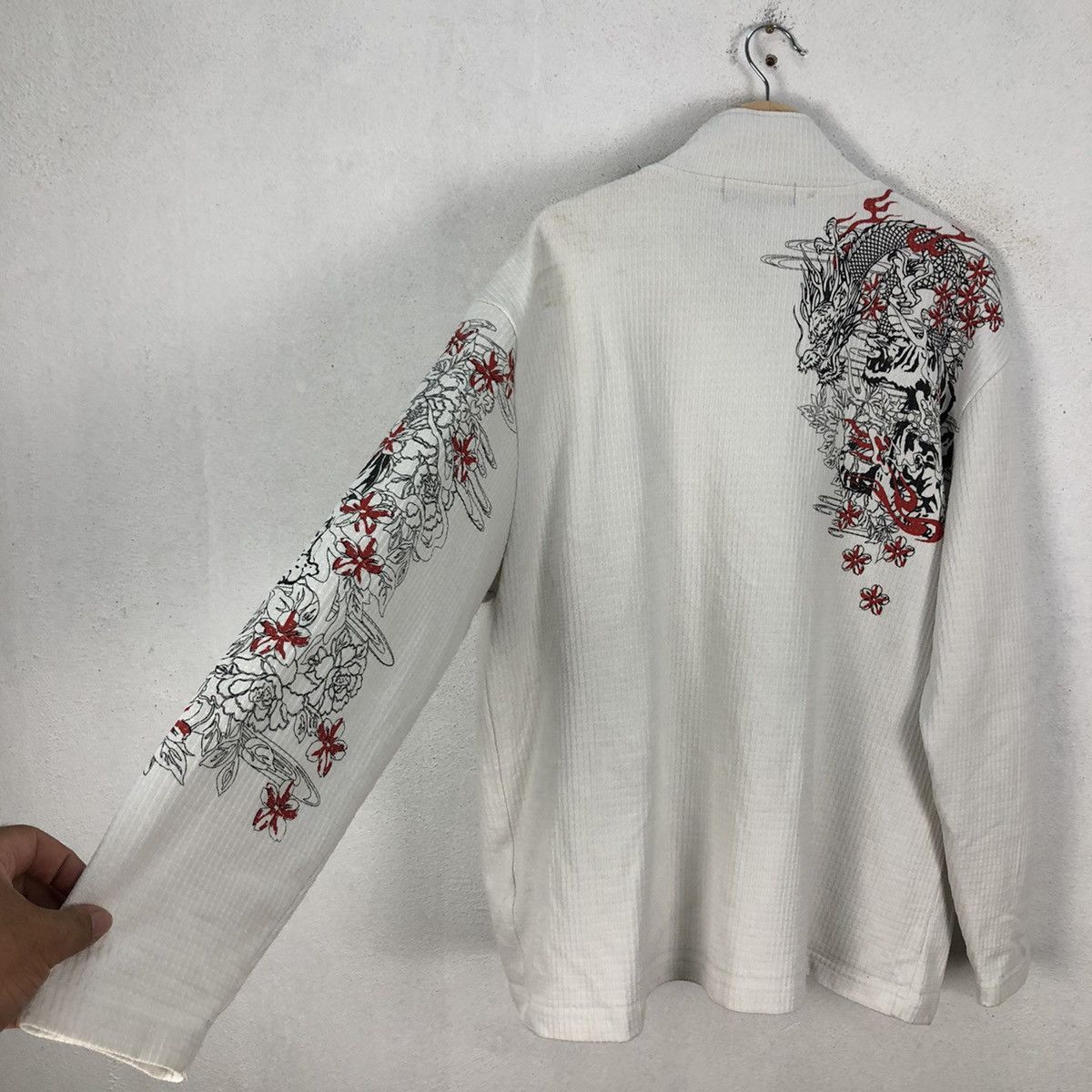 Japanese Brand VINTAGE SUKAJAN DESIGN DRAGON ZIPPER JACKET JAPAN Size US L / EU 52-54 / 3 - 7 Thumbnail