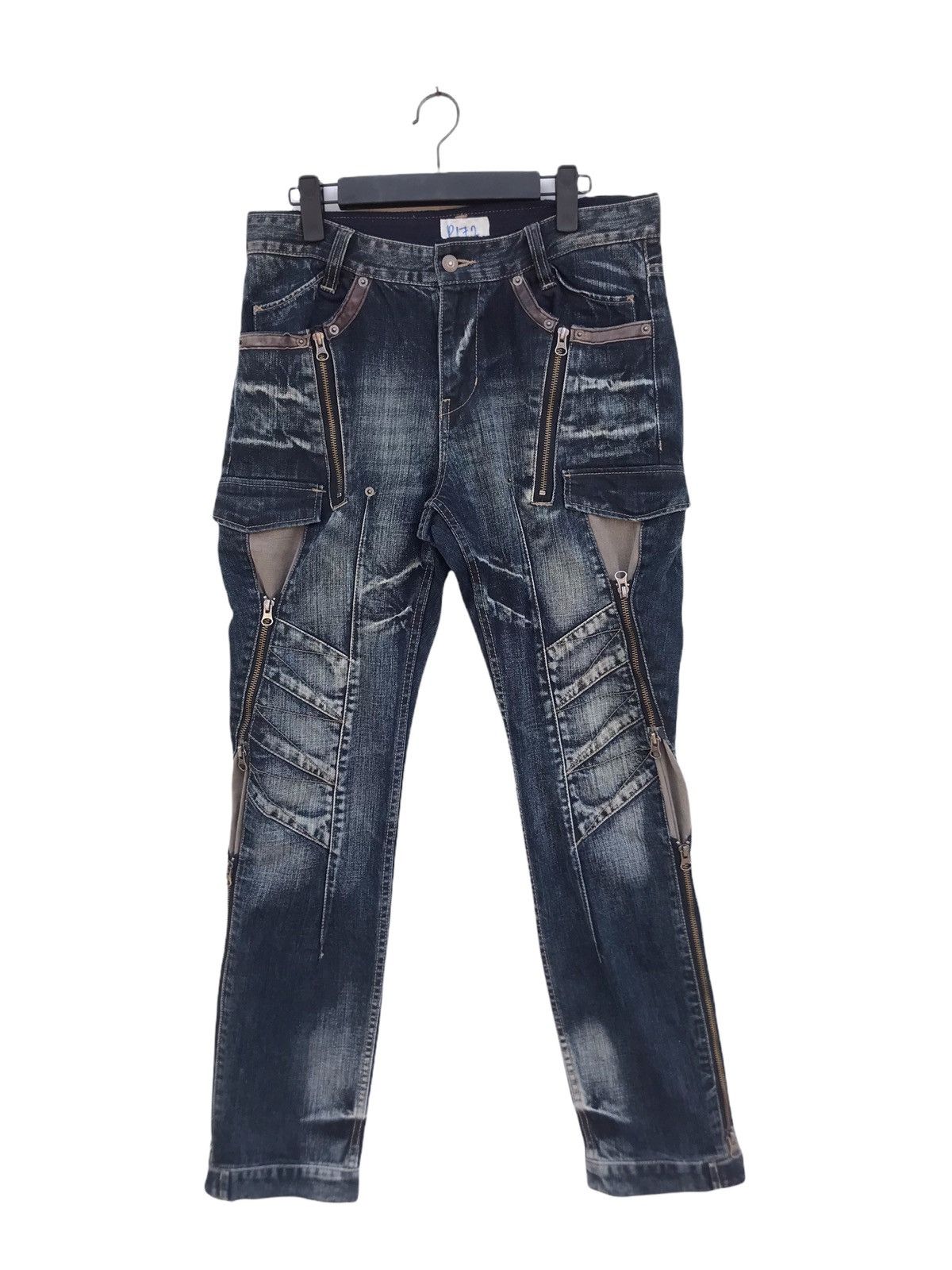 PPFM PPFM Multi Zipper Punk Style Pant Size US 31 - 2 Thumbnail