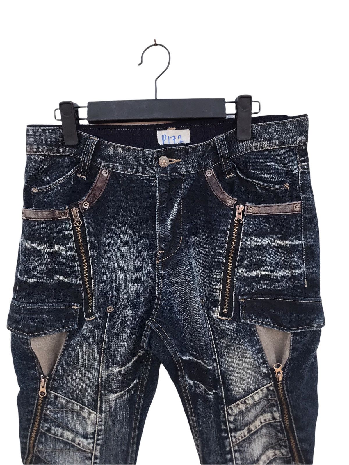 PPFM PPFM Multi Zipper Punk Style Pant Size US 31 - 3 Thumbnail