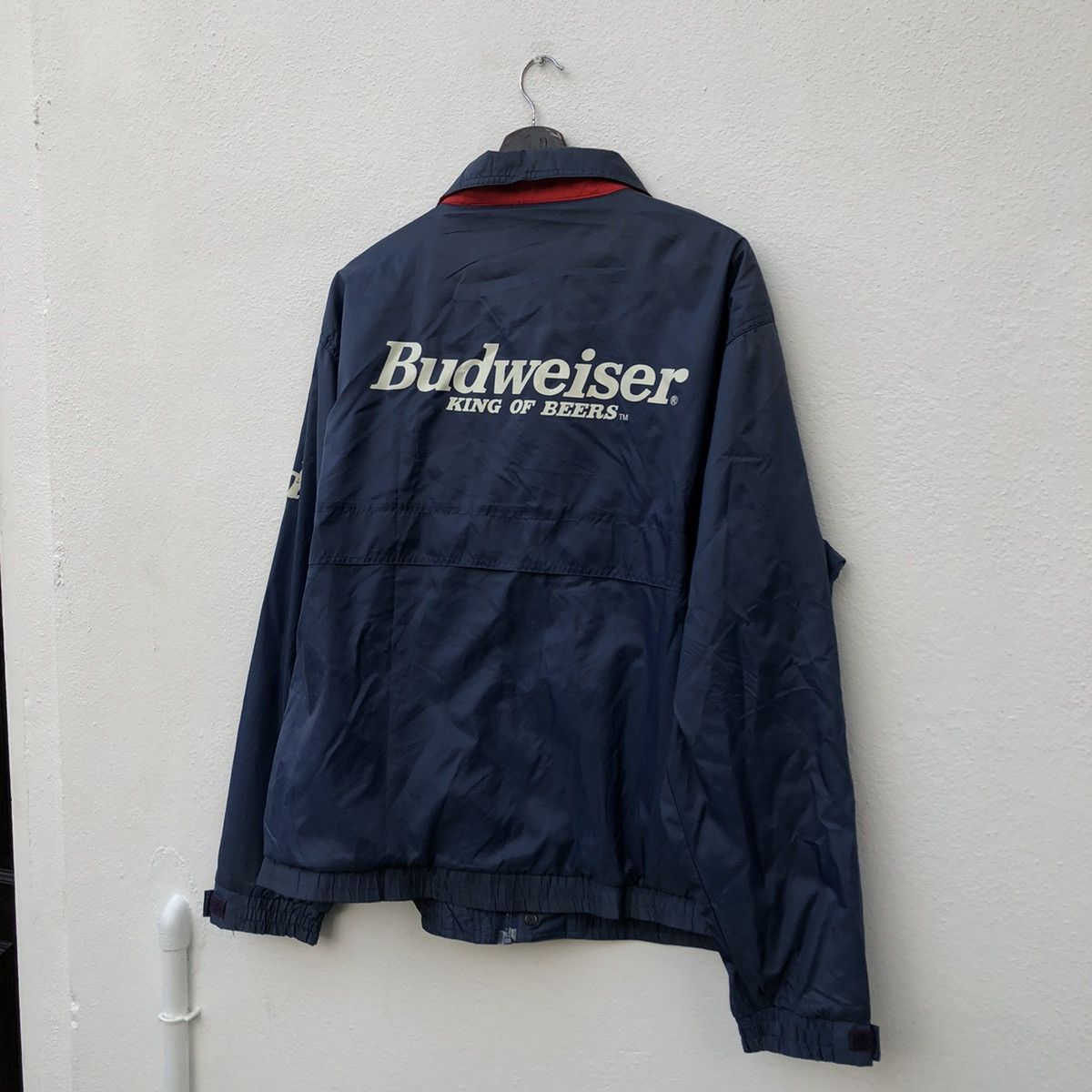 Japanese Brand VINTAGE BUDWEISER KING OF BEERS BIG LOO LIGHT JACKET Size US L / EU 52-54 / 3 - 6 Thumbnail