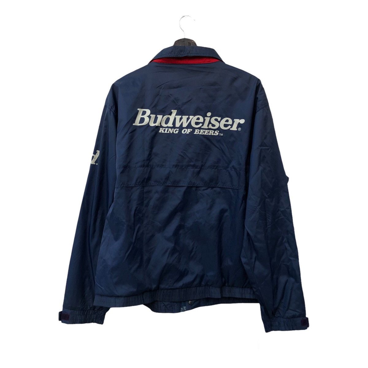 Japanese Brand VINTAGE BUDWEISER KING OF BEERS BIG LOO LIGHT JACKET Size US L / EU 52-54 / 3 - 1 Thumbnail