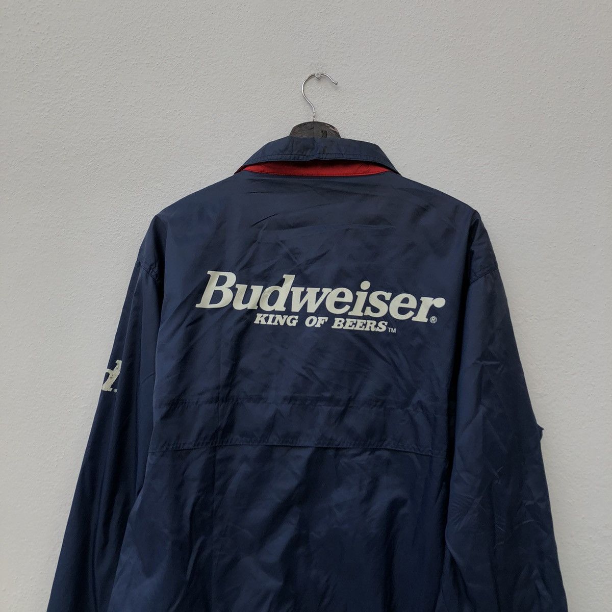 Japanese Brand VINTAGE BUDWEISER KING OF BEERS BIG LOO LIGHT JACKET Size US L / EU 52-54 / 3 - 7 Thumbnail