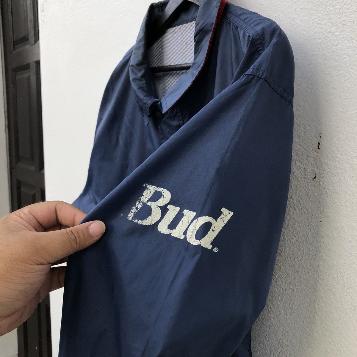 Japanese Brand VINTAGE BUDWEISER KING OF BEERS BIG LOO LIGHT JACKET Size US L / EU 52-54 / 3 - 5 Thumbnail