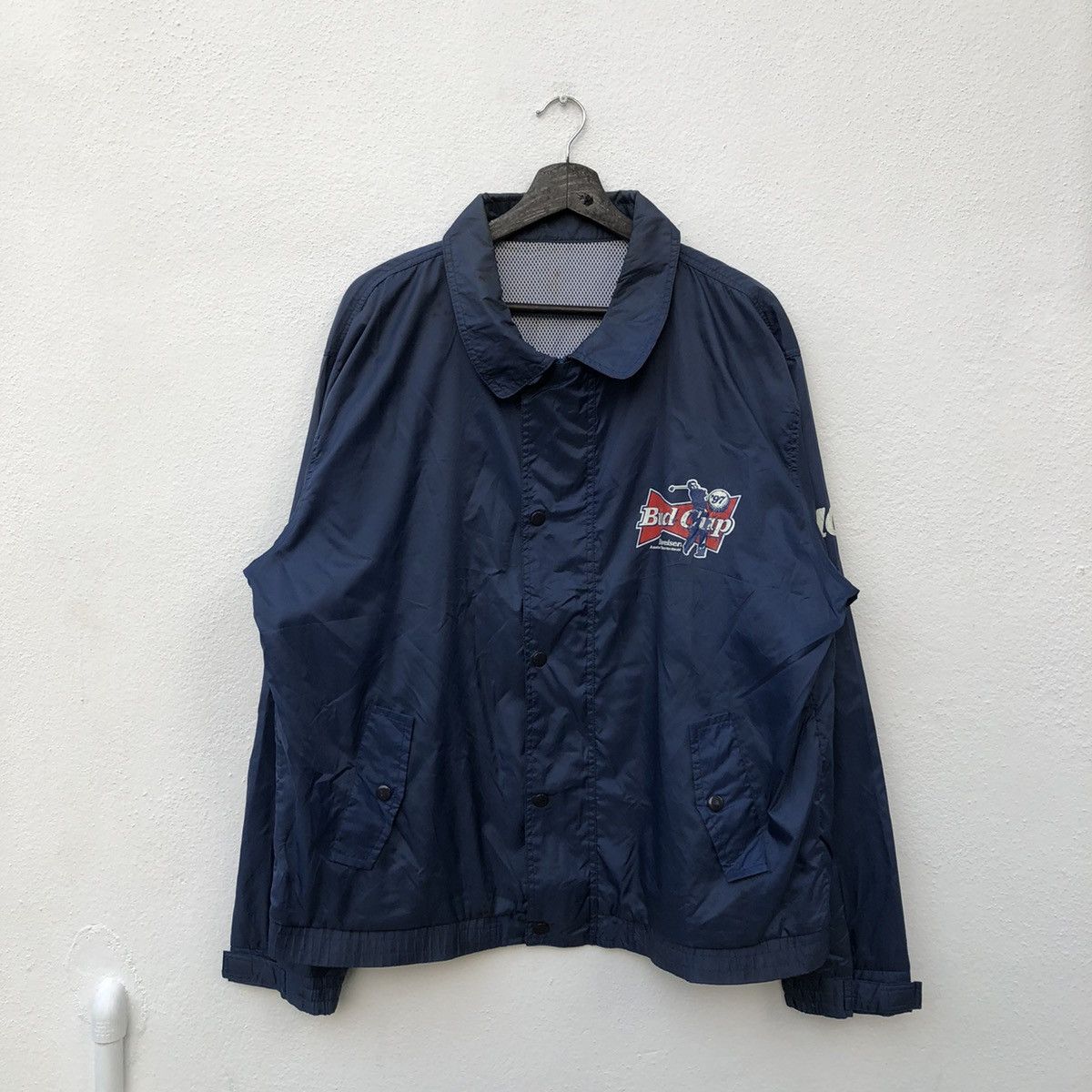 Japanese Brand VINTAGE BUDWEISER KING OF BEERS BIG LOO LIGHT JACKET Size US L / EU 52-54 / 3 - 2 Thumbnail