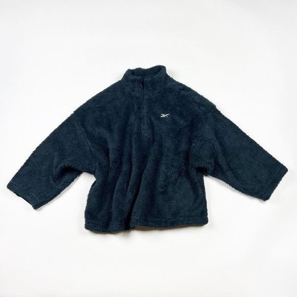 NEW Reebok Meet You There Cozy Pack Teddy Fleece Quarter Zip