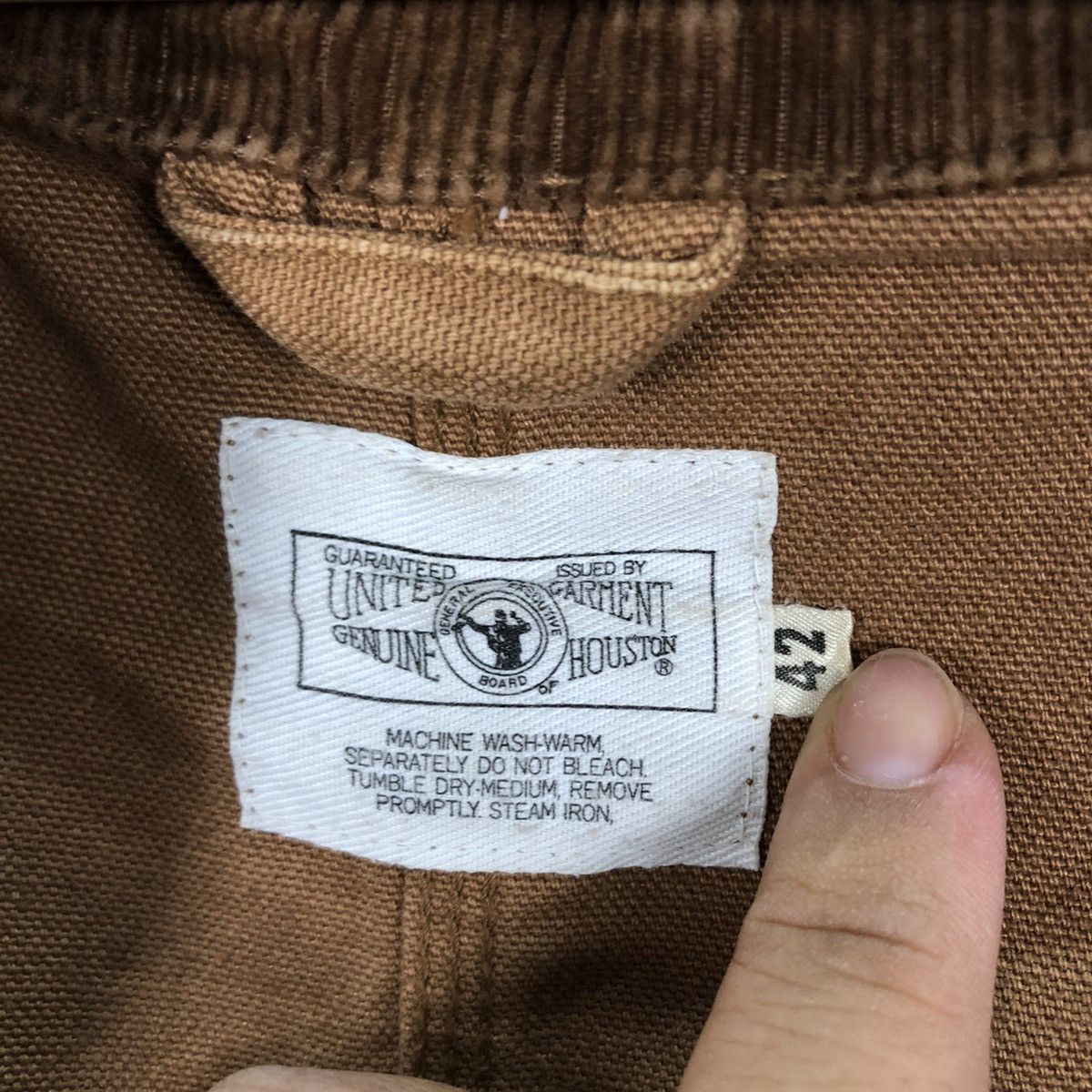 Buzz Rickson's VINTAGE UNITED GARMENT GENUINE HOUSTON HIKORY CHORE JACKET Size US M / EU 48-50 / 2 - 13 Thumbnail