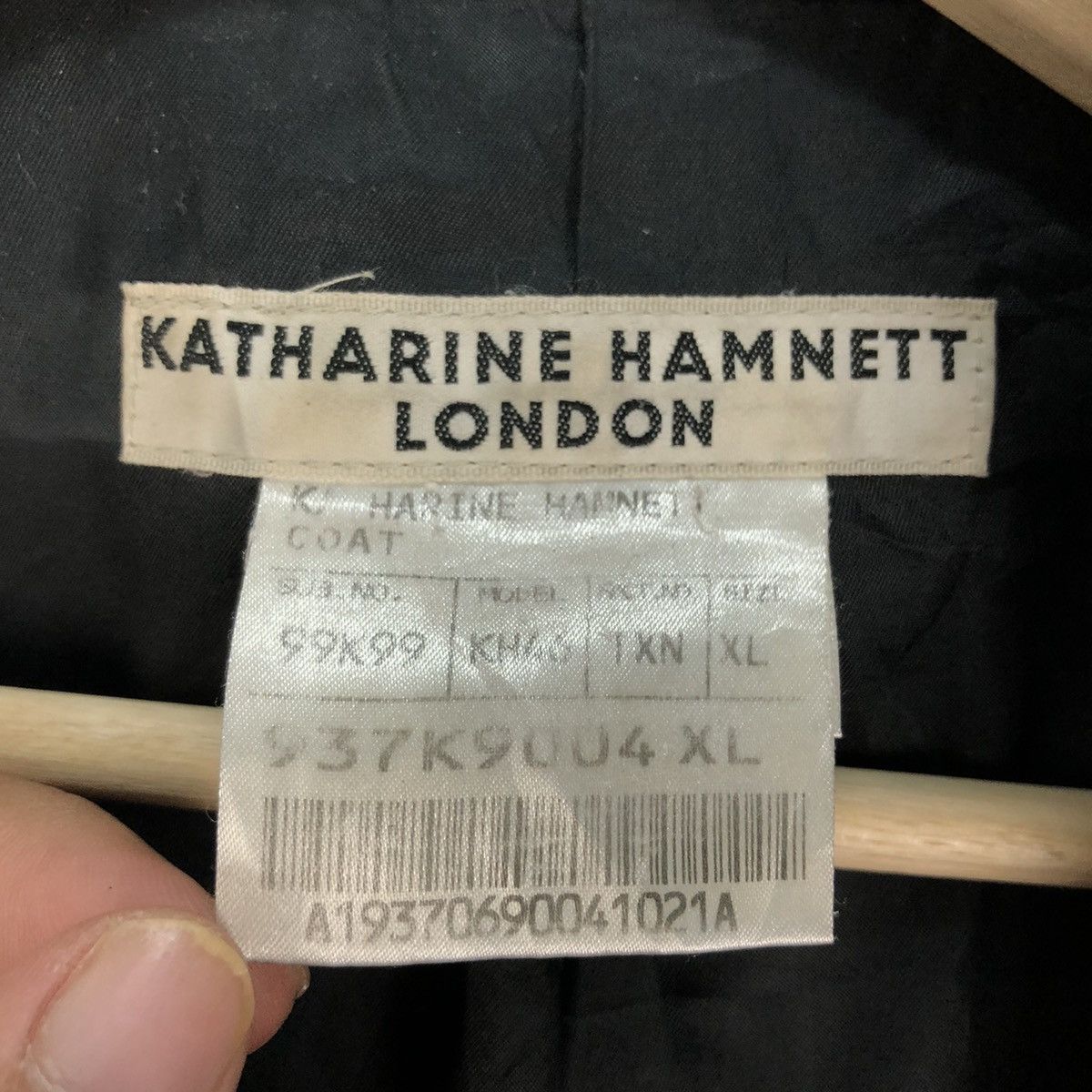Japanese Brand RARE MINK FUR HOODIE WOOL JACKET KATHARINE HAMNETT LONDON Size US XL / EU 56 / 4 - 14 Thumbnail