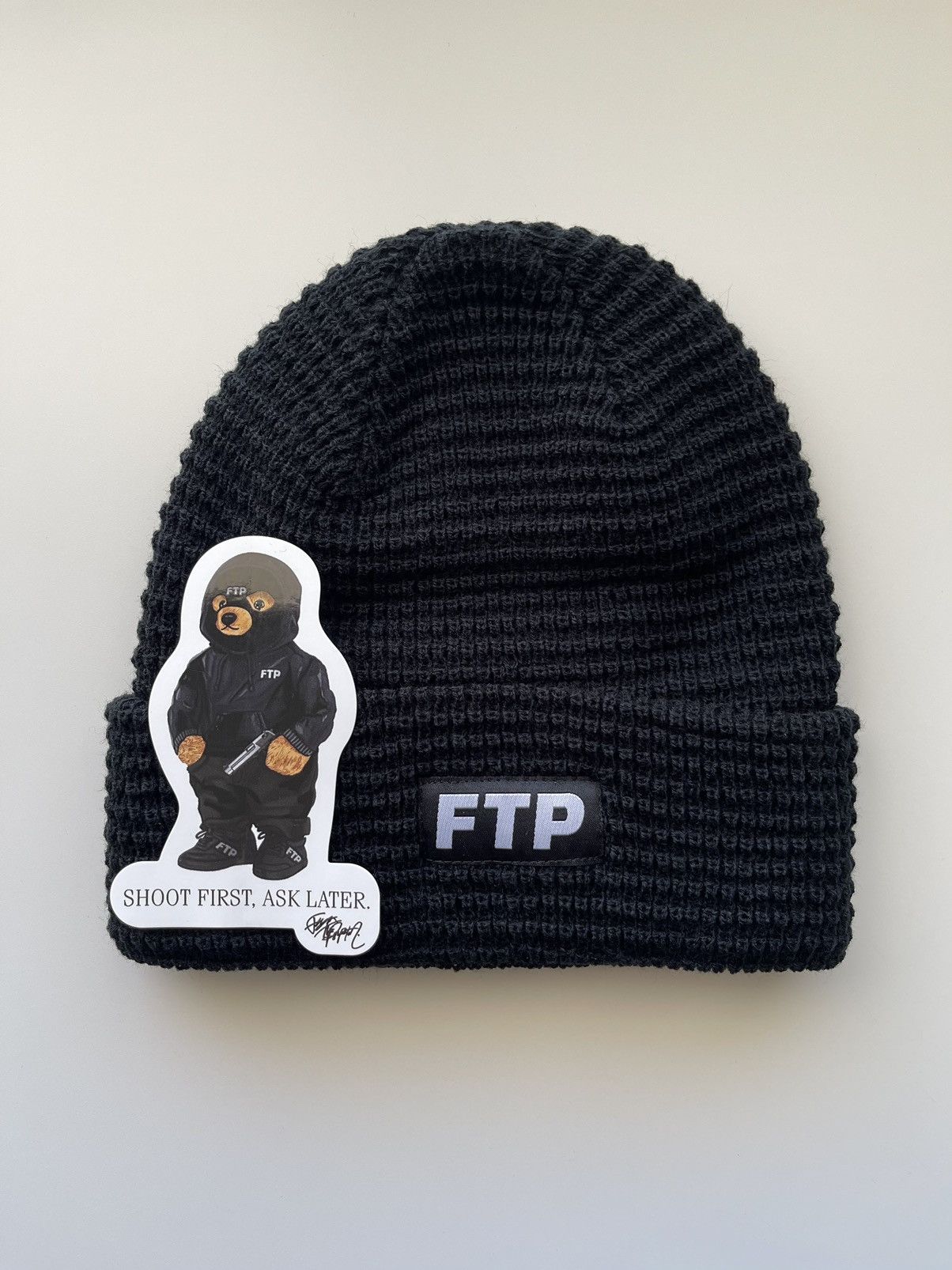 FTP Waffle Knit Logo shops Beanie